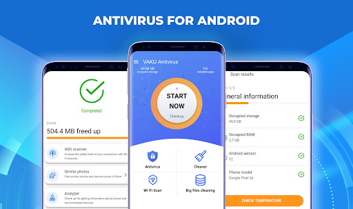Antivirus: scan, clean - Vaku